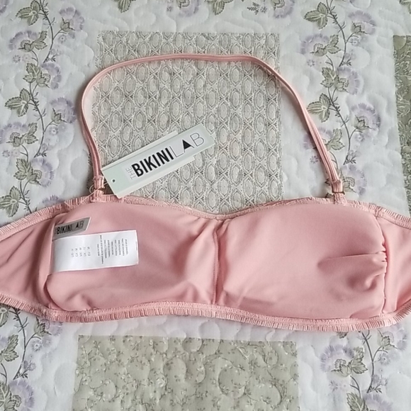 The Bikini Lab Luster Ribbed Bandeau Cheeky Bikini - Picture 11 of 15